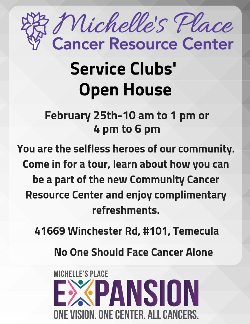 February 25th Michelle’s Place Open House!